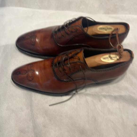 Scarpe di Bianco lace up balmoral oxfords size 9 1/2 - Picture 10 of 12